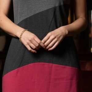 Taylor Gray and Pink Midi Dress